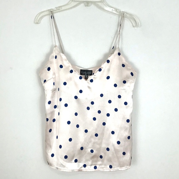 polka dot cami top